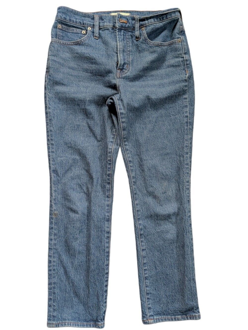 Madewell Womens Medium Blue The Perfect Vintage Straight Leg Jeans 27 Petite